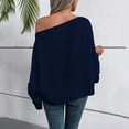thumbnail image 5 of Long Sleeve Shirts for Women, Off The Shoulder Blouses for Women Long Length Sleeve Tops Dressy Casual Blouse, 5 of 7