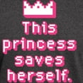thumbnail image 3 of CafePress - This Princess Saves Herself Dark T Shirt - Men's Classic Graphic Cotton T-Shirt, 3 of 4