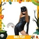 thumbnail image 4 of Colgante de cola de animal 3D para Halloween, con pompones y soporte para mujer, cola peluda de moda, 50 cm, cola de peluche para Halloween, 4 of 5