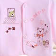thumbnail image 4 of CAUYDY Newborn Girl Outfits Preemie Boy Pajamas Baby Layette Long Sleeved Shirt Warm Hat 2Pants Bib 5 Pieces Soft Set for Unisex Infant Fall Sizes 0-3 Months,Pink, 4 of 7
