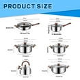 thumbnail image 4 of Tebru 12 Piece Nonstick Stainless Steel Cookware Set, 4 of 12