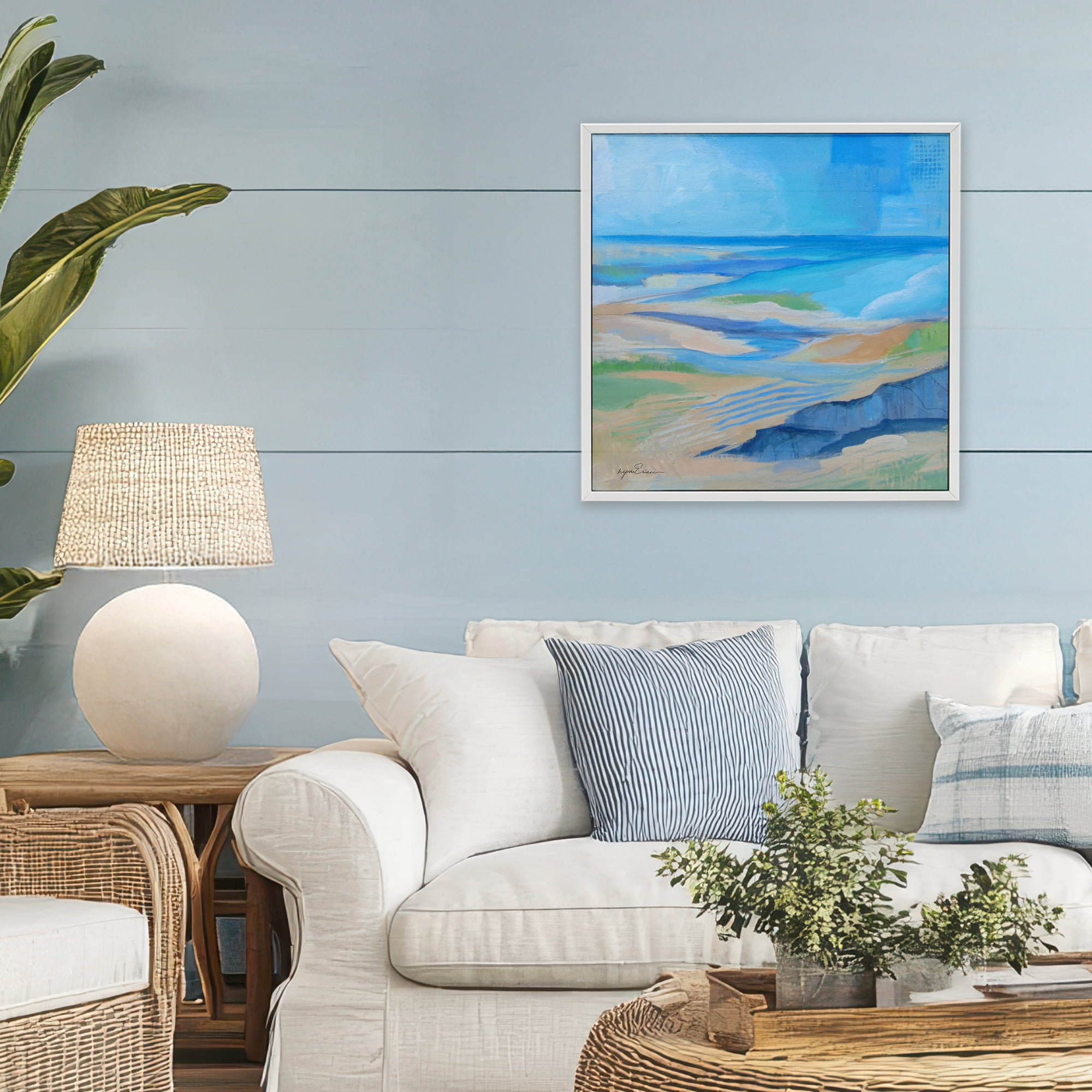 Stupell Industries After The Storm Beachscape White Framed Giclee Art, design by Lynn Ericson Fine Art