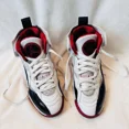 thumbnail image 1 of N I-K-E A i r-Jor-dan Jumpman Two Trey Shoes Bred White Black Red DO1925-106 Mens 8, 1 of 6