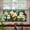 B-17.72"*39.39", variant on Stained Glass Window Film, Flower Static Cling Privacy Film Decorative UV Sun Blocking Non-Adhesive Glass Covering, Removable Reusable Colorful Stickers for Home Bathroom Door Living Room Kitchen