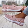 thumbnail image 5 of oqasdz Women Casual Shoes Mesh Breathable Floral Emborider Slip On Soft Sole Sneakers Round Toe Non Slip Comfortable Walking Shoes Summer Outdoor, 5 of 7