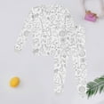 thumbnail image 4 of TBWNWG Pyjama Confortable pour Enfants Ensemble de Pyjama d'Halloween Manches Longues Col Rond Vêtements de Détente Confortables pour Filles et Garçons avec Imprimé DIY Rayures, Taille 8-9 Ans, 4 of 4