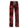 thumbnail image 5 of Pajama Bottoms for Women Heart Funny Holiday Love Heart Pj Pants Relaxed Fit Wide Leg Heart Pj Pants Valentines Day Gifts, 5 of 6