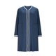 thumbnail image 3 of HongQid Women's Long Sleeve Zipper Nightshirt with Pockets Button Down Nightgown Sleepwear Pajama Dress, 3 of 5