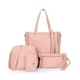 thumbnail image 2 of MesaSe Women Solid Color Handbag + Crossbody Shoulder Bag + Hand Purse + Card Holder for Daily Use New, 2 of 3