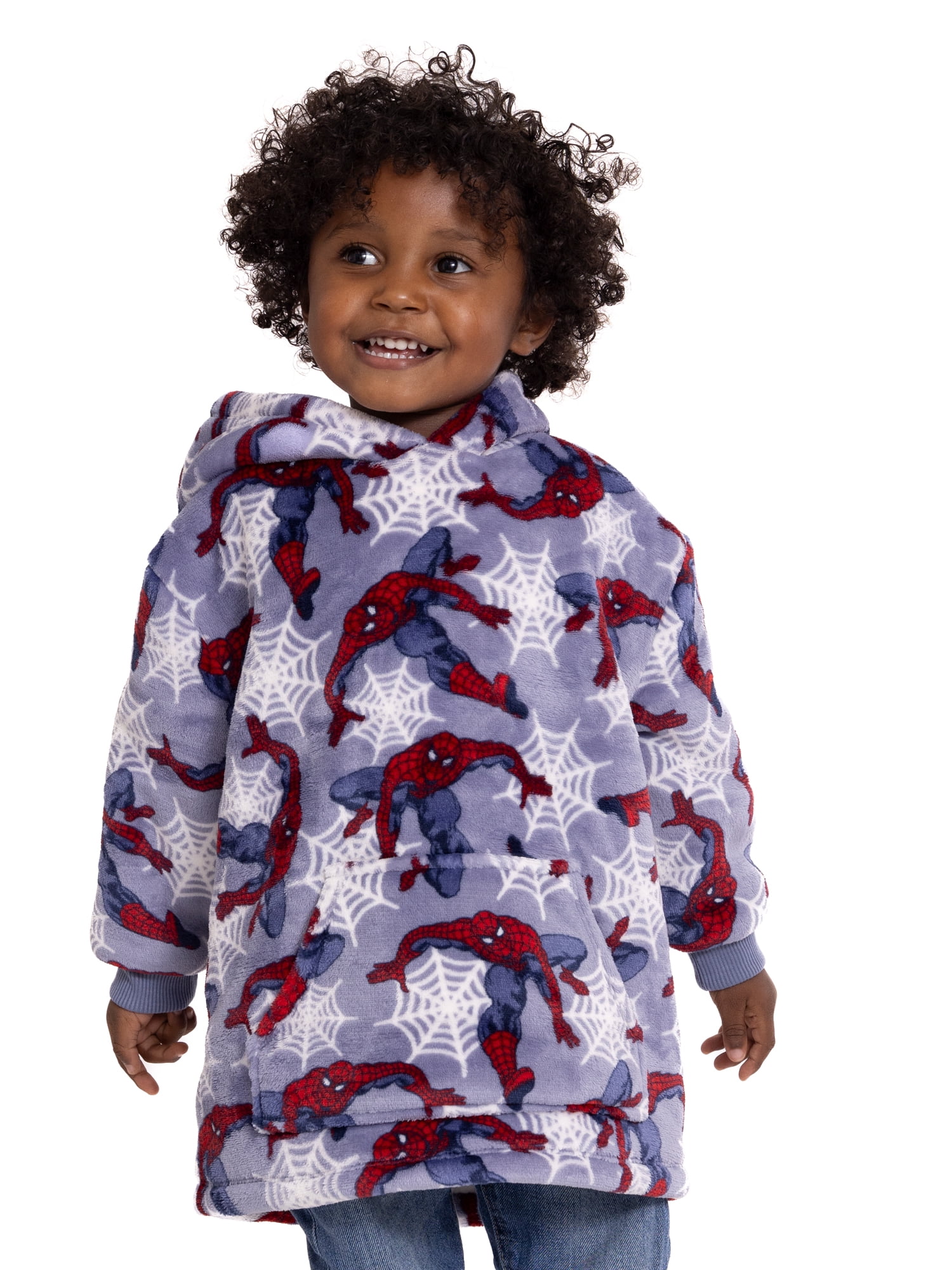 Spider-Man Toddler Boy Super Soft Snugit Hoodie, Sizes 12 Months-5T