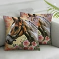 thumbnail image 3 of nygtbtfer Custom Blanket Personalized Just a Girl Loves Horses Soft Fleece Throw Blanket with Name for Gifts Sofa Bed White, 3 of 7