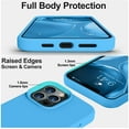 thumbnail image 5 of Entronix Funda de Silicona para iPhone 12 Pro, Suave Al Tacto, Antiarañazos y a Prueba de Golpes, Color Aguamarina, 5 of 5