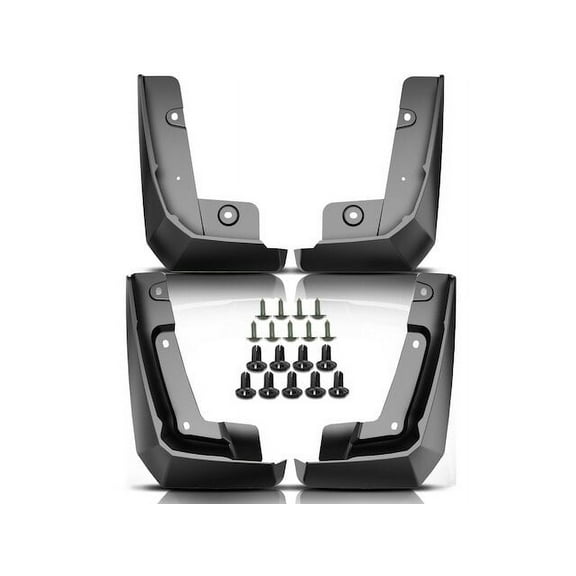 Mud Guard Set 4 - Compatible with 2021 - 2023 Ford Mustang Mach-E Sport Utility 4-Door BATTERY EV EV/BEV 2022