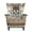 Aztec Tribal Wolf Dreamcatcher Print, variant on SEANATIVE 2 Piece Wingback Chair Slipcovers Stretch Spandex Wing Chair Covers with Seat Cushion Cover Non-Slip Furniture Protector with Elastic Bottom for Living Room Decor, Navy Blue Gold Marble
