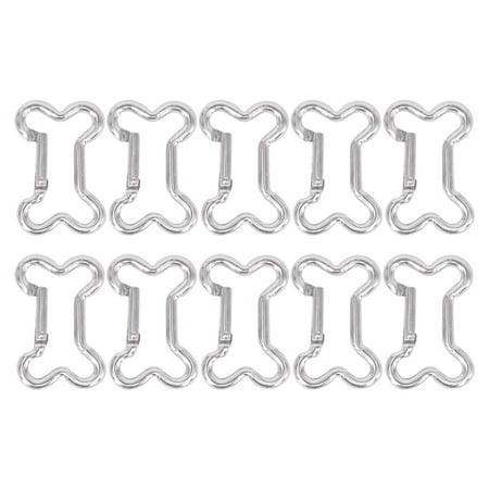 

20Pcs Special-shaped Buckles Safety Small Pendants Aluminum Alloy Carabiners