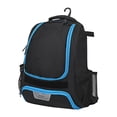 thumbnail image 1 of Bolsa de béisbol con compartimento de zapatos de entrenamiento para fútbol fútbol gimnasio de natación adultos azul negro, 1 of 8
