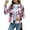 Rm-05 Pink Grid, variant on Anygrew Women's Cropped Plaid Shacket Jacket Fashion Casual Button Down Lightweight Outwear Flannel Plaid Shirts Casual Jackets with Pockets