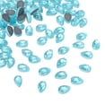 thumbnail image 1 of Unique Bargains Flat Back Acrylic Teardrop Gems, 8x6mm Teardrop Rhinestones Bead, Light Blue 100Pcs, 1 of 7