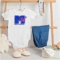 thumbnail image 3 of Retro MTV Tiger Stripe Print Logo Bodysuit Jumper Girls Infant Baby Brisco Brands 24M, 3 of 6