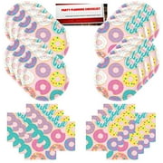 Donut Sprinkles Birthday Party Supplies Bundle Pack for 16 Guests (Plus Party Planning Checklist by Mikes Super Store)