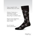 thumbnail image 3 of MeMoi Men's American Bully Dog Bamboo Blend Crew Socks - Mens - Male, 10-13, Black, 3 of 10