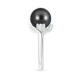 thumbnail image 3 of ANGARA Classic Tahitian Cultured Pearl Bypass Ring in 14K White Gold for Women | June Birthstone, Birthday, Anniversary, Jewelry Gift for Women | Pearl Ring, 3 of 8