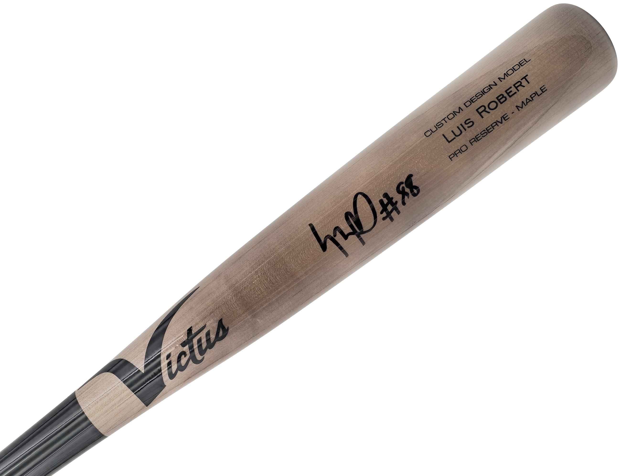 Luis Robert Jr. Autographed Gray Victus Player Model Baseball Bat Chicago White Sox Beckett BAS Witness 227296