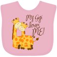 thumbnail image 3 of Inktastic My Gigi Loves Me Boys or Girls Baby Bib, 3 of 4