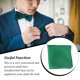 thumbnail image 4 of Guardurnaity Pañuelo masculino Ropa Herramientas a juego Toalla de mano pequeña Color de negocios Transpirable Pocket Square Empresa Celebración Accesorios de disfraces Esmeralda, 4 of 6