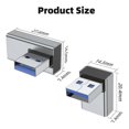 thumbnail image 2 of 4PCS USB 3.0 Adapter , Up and Down Angle, Left and Right Angle USB a Male to Female Converter Extend, 2 of 5