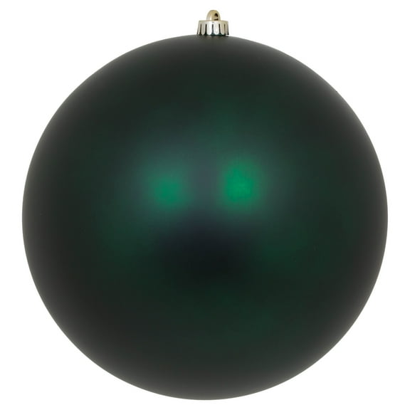 Vickerman 12" Midnight Green Matte Ball Ornament