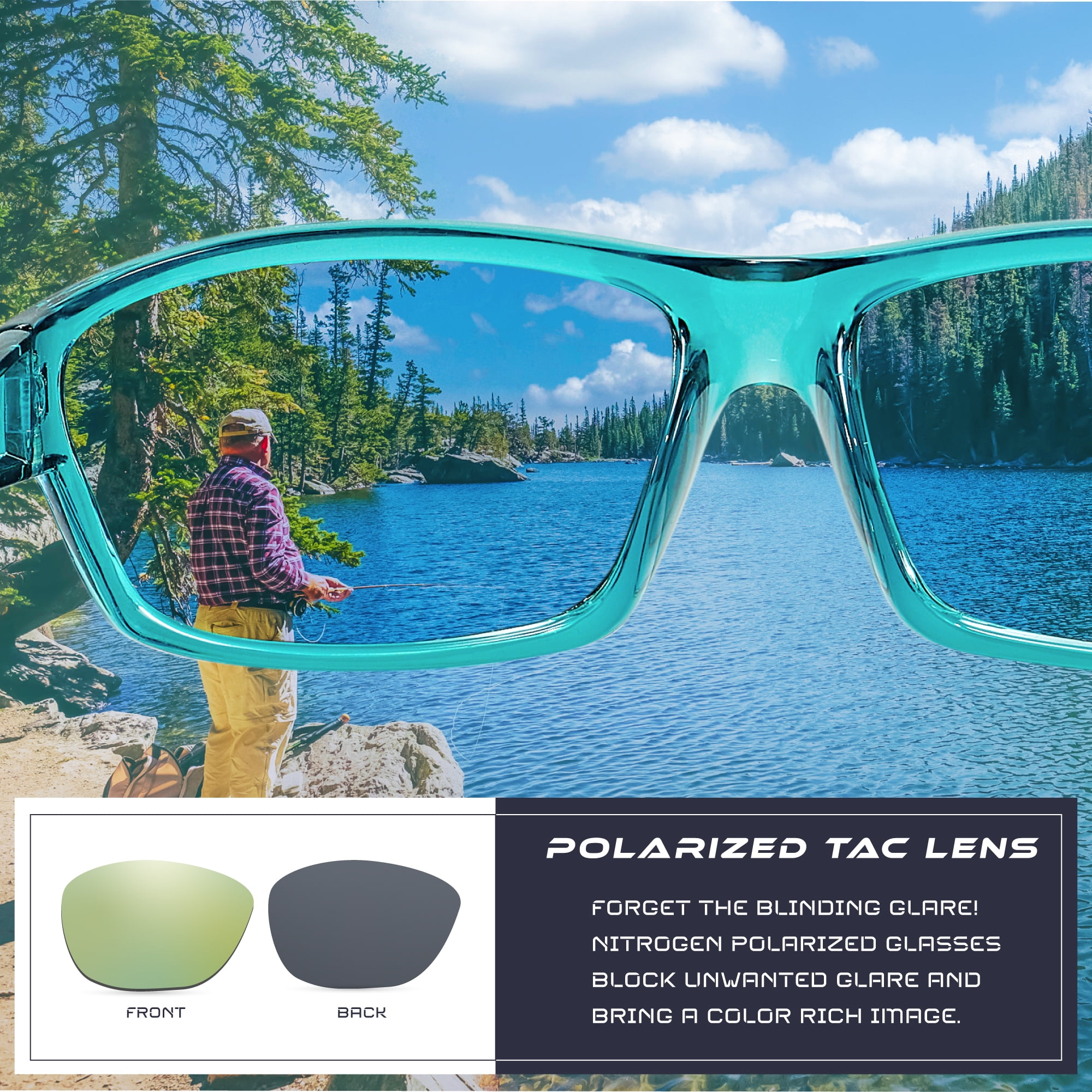Polarized Men Wrap Around Fashion Sunglasses Fishing Golf Running Sport  Glasses