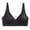 Black, variant on Women's Traceless Sports Sleeping Bra - Nylon, Comfortable/Breathable, Solid Color, Adjustable Straps, Hand Wash, S/M/L/XL