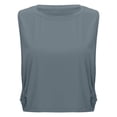 thumbnail image 5 of XINPING Workout Tank Shirts for Women, Quick Dry Ice Silk Athletic Crop Top, Loose Fit Lightweight Running Yoga Gym Shirts, 5 of 5