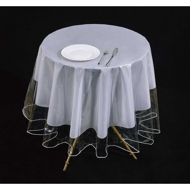 700 All For You Pvc Round Clear, Round Tablecloth Protector