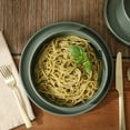 thumbnail image 2 of Gibson Elite Deerfield 16-Piece Stoneware Dinnerware Set – Stackable Plates and Bowls, Reactive Glaze Finish, Service for 4 - Matte Green, 2 of 18