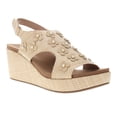 thumbnail image 2 of Corkys Womens Carley Raffia Floral Wedge Slingback  Casual Shoes, 2 of 5
