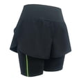 thumbnail image 3 of Short para Mujer Umbro Talla M con Biker y Pespuntes en Verde Neon Negro, 3 of 4