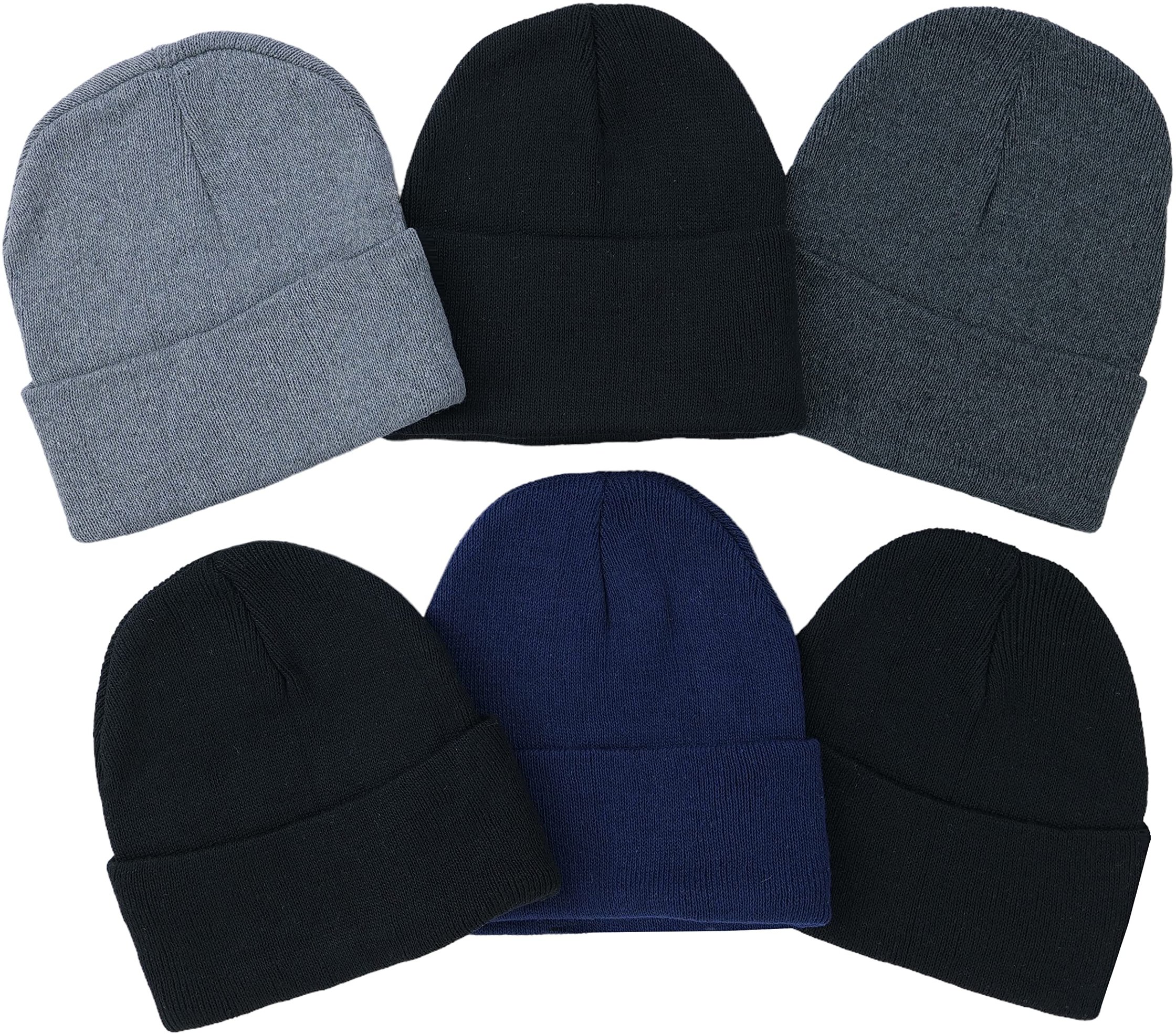 ToBeInStyle Men's Winter Beanies, Pack of 6 photo 1
