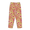 thumbnail image 5 of Xecao Yellow Flowers Women's Straight Lounge Pajama Pants: The Epitome of Relaxed Sleepwear, 5 of 9