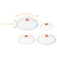 thumbnail image 4 of GOOHOCHY 4pcs Cubiertas de alimentos para microondas cubiertas de salpicaduras de horno cubren tapas de microondas para alimentos, 4 of 8