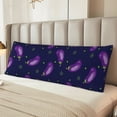 thumbnail image 6 of Bingfone Body Pillow Cover Long Pillow Case With Zipper Decorative Bedding Pillowcase 20"X54" Soft Cushion Pillow Case For Bedroom-Eggplant, 6 of 8