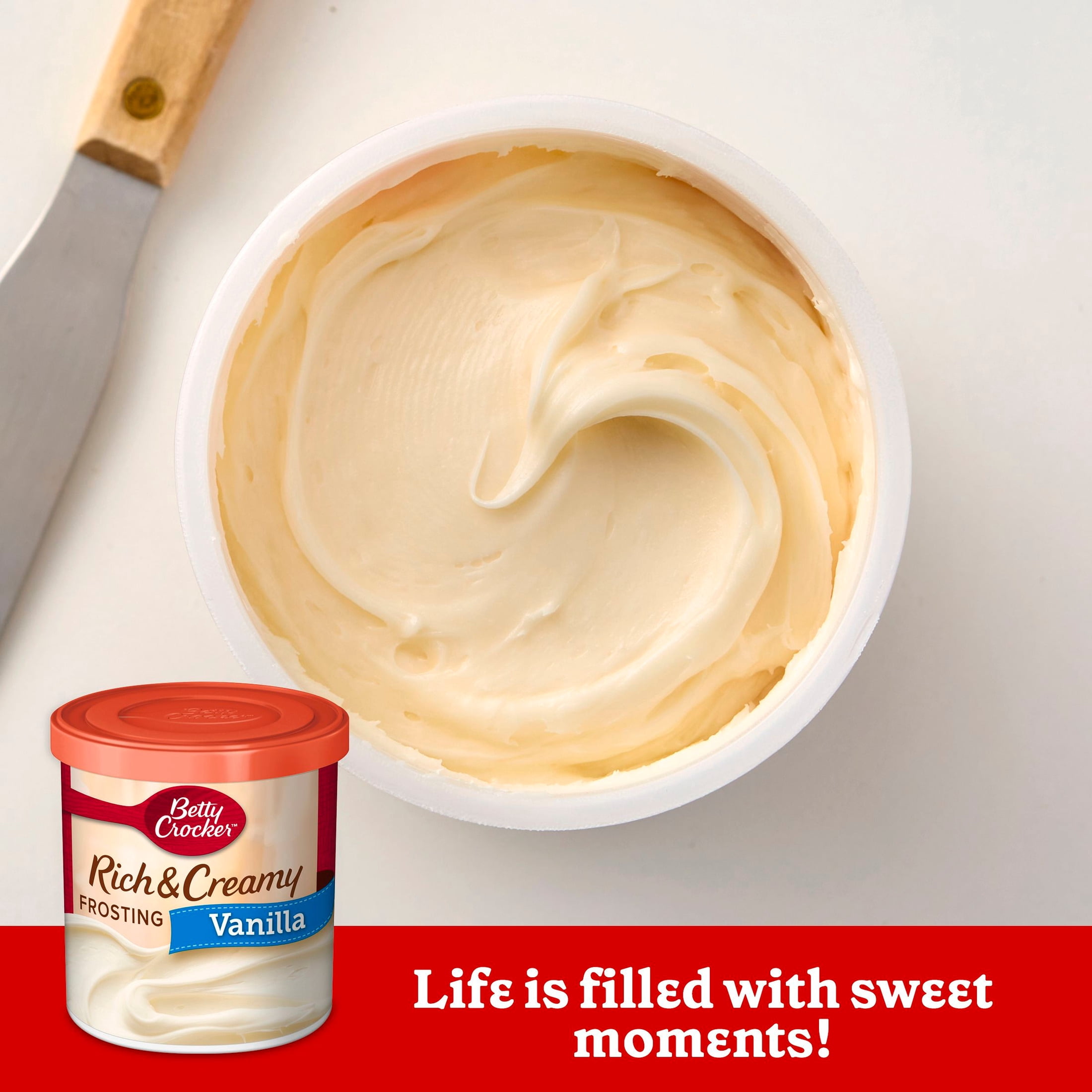 Betty Crocker Rich and Creamy Vanilla Frosting, Gluten Free, 16 oz