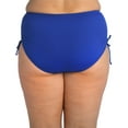 thumbnail image 5 of 24th & Ocean Solid High Waist Side Tie Hipster Bikini Swimsuit Bottom (Plus Size), 5 of 5