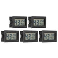 thumbnail image 5 of Temperature Instruments5Pcs LCD Thermometer Hygrometer Thermometer Hygrometer Indoor Thermometer Hygrometer High Capacity, 5 of 5