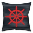 thumbnail image 2 of Creative Products Nautical Wheel 16x16 Spun Poly Pillow, 2 of 3