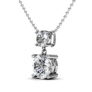 Cate & Chloe Jasmine 18k White Gold Plated Jewelry Set with Swarovski Crystals Gift for Women