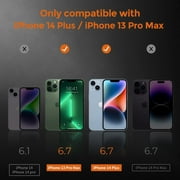 UNBREAKcable Screen Protector for iPhone 13 Pro Max/14 Plus, Double Shatterproof Tempered Glass, 9H Hardness, 3-Pack