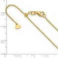 thumbnail image 6 of 14K Yellow Gold Cable Chain Styles Necklace Adjustable 1.25 mm Flat 30 inch, 6 of 6