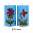 thumbnail image 5 of Sustainable Soy Wax Pillar Candle with Essential Oils & Dried Flowers - Vanilla Scent, 5 of 5